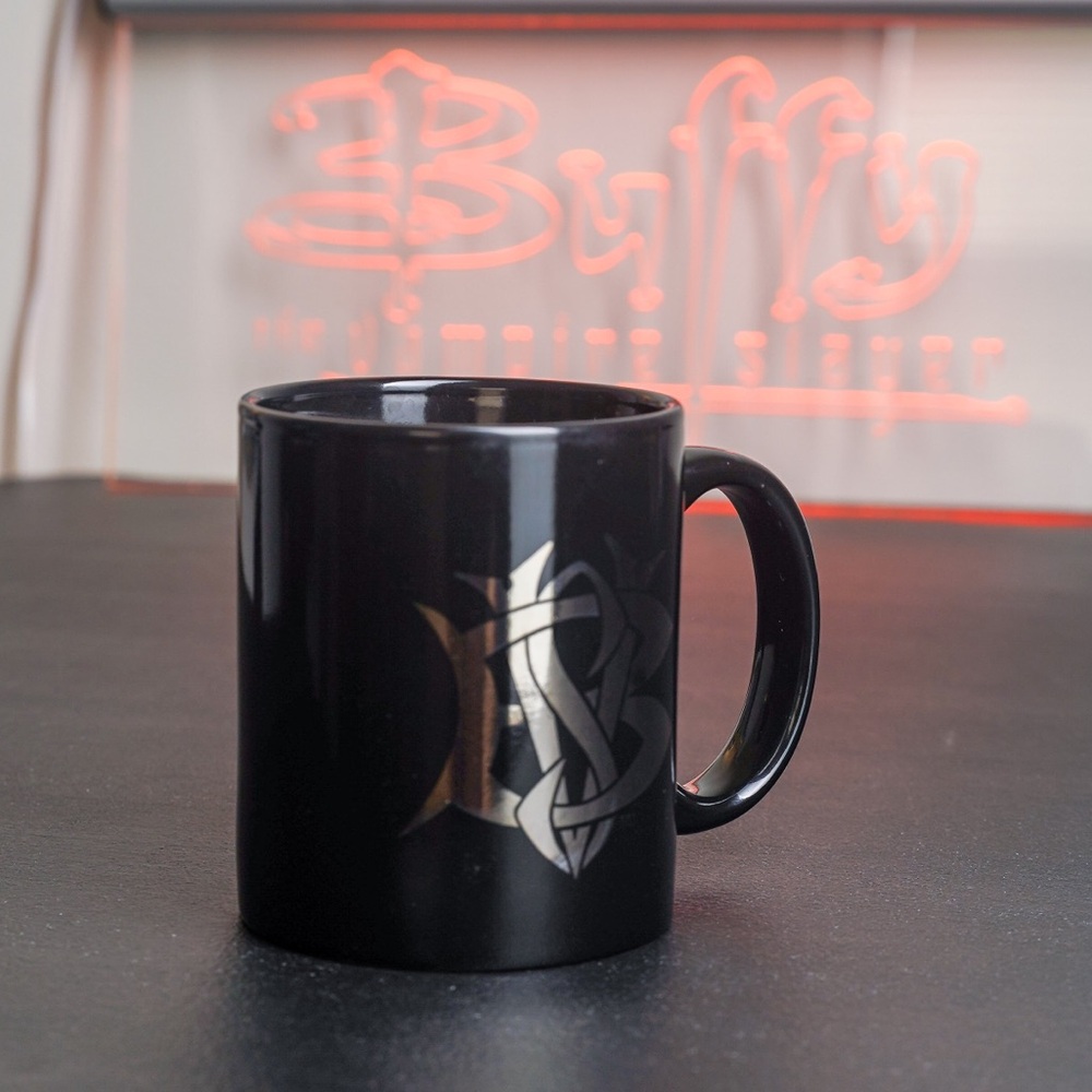 Buffy the Vampire Slayer Mug Vintage Metallic BTVS Logo Variation - Picture 2 of 9